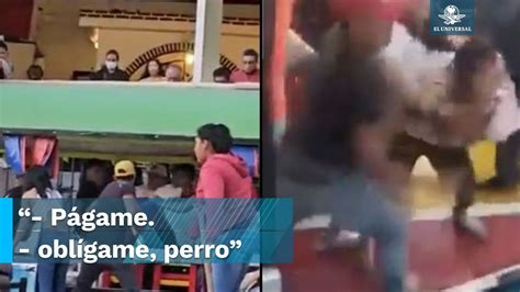 Captan tremenda pelea campal en trajineras de Xochimilco Vídeo