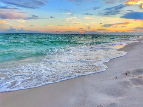 Gulf Islands National Seashore Sunset Landscape Photograph By Elizabeth