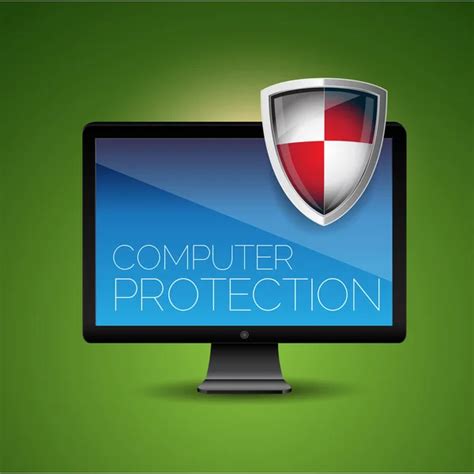 Computer Protection Shield Antivirus Stock Vector Image By ©grounder