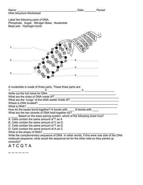 This online notice 18 dna structure replication answer key barsoumore can be one of the options to accompany you next having supplementary time. Dna Worksheet 671574 | Dna worksheet, Worksheets ...