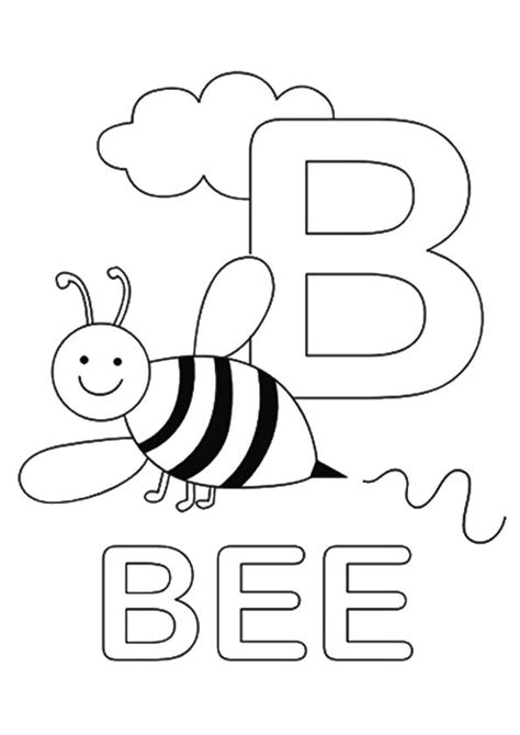 Letter B Coloring Pages