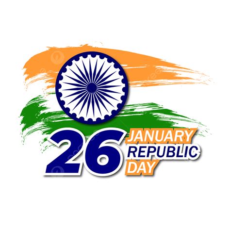 26 Jan Vector Hd Images 26 January Republic Day With National Flag 26