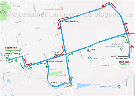 Newmarket Road Test Map