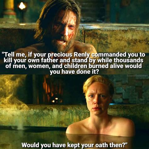 Can We Talk About How Great This Whole Scene Is Game Of Thrones Quotes Game Of Thones Jaime