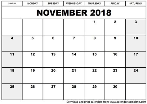 And it's absolutely free to print and download our blank calendars! 2018 Monthly Calendars Printable 15 Free | Qualads