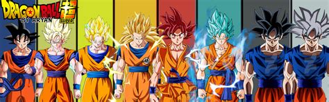 Goku All Super Saiyan Forms Posterwallpaper By Aryanxcreation On