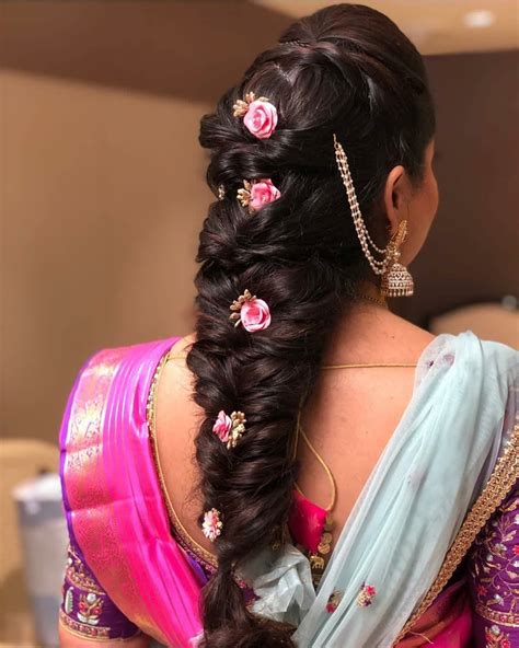 pin by santosh kumar on hair style engagement hairstyles indian wedding hairstyles bridal
