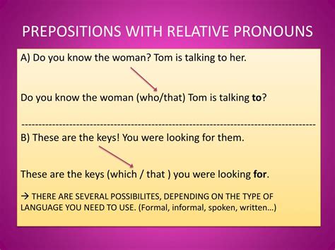 Relative Clauses And Prepositions : Relative Pronoun: Definition, List and Examples of ...