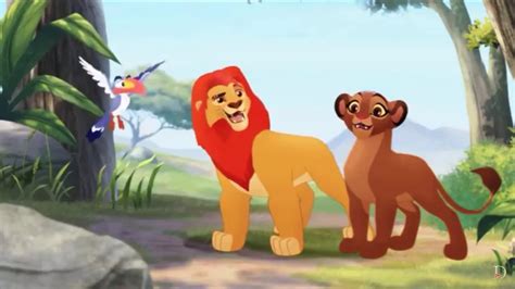 The Lion Guard Kion And Rani Full Grown And With Cubs Youtube