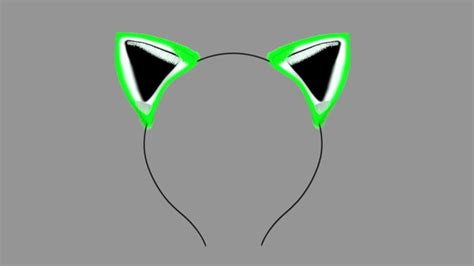 Cat Furry Ear Headband 3d Model Obj Fbx Ma