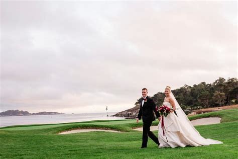 Pebbles and beach shells are used to create the images of a bride and groom at the seashore; Sarah Maren Photography, Pebble Beach Wedding Photographer ...