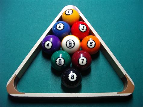 When you play 9 ball, there are 9 object balls that are numbered one through to it's important to know how to use a triangular rack properly because it's certainly the most common rack out there, and it's used in most pool games. Racking the Balls in Pool (9-Ball) The Lucky Man's Game ...