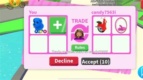 What People Trade For Fly Neon Ride Blue Dogroblox Adopt Me Youtube