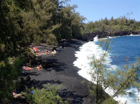 Kehena Black Sand Beach Big Island Of Hawaii