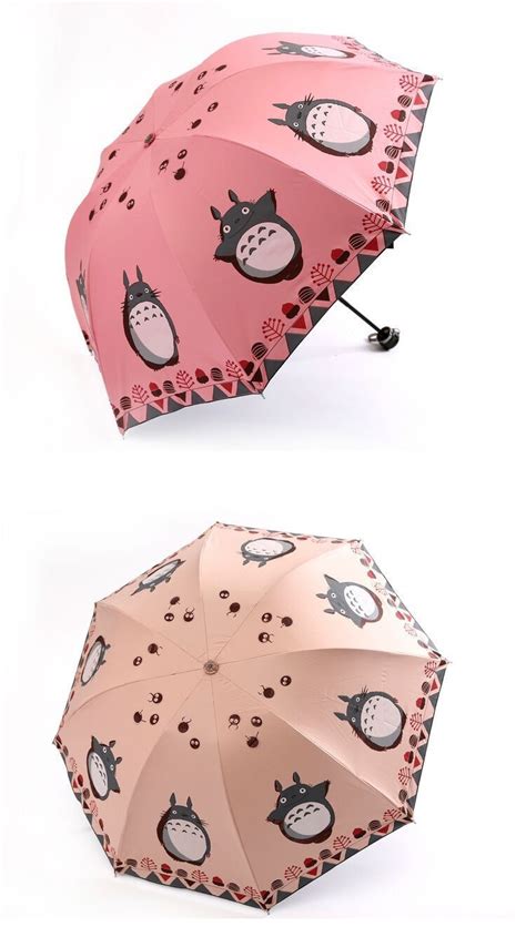 Totoro Cartoon Design Windproof Folding Umbrella