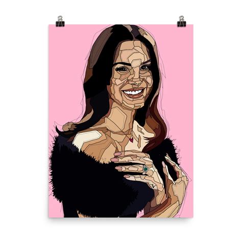 Lana Del Rey Fragmented Pop Art Poster