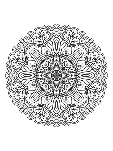 Mandala Coloring Pages For Mindfulness