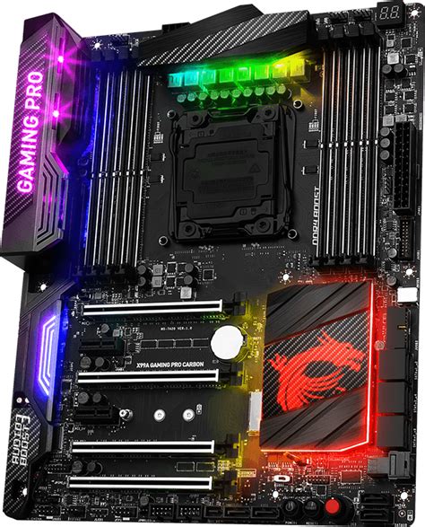 X99a Gaming Pro Carbon Motherboard The World Leader In Motherboard
