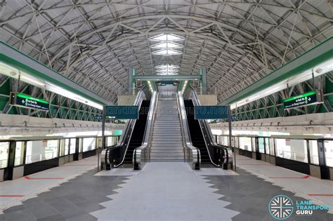 For navigation in the gap segment, consider tools such as google maps. Tuas Link MRT Station - Platform level, with escalators to ...