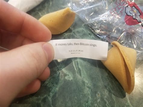 My Fortune Cookie Is Just An Ad For Bitcoin R Wellthatsucks