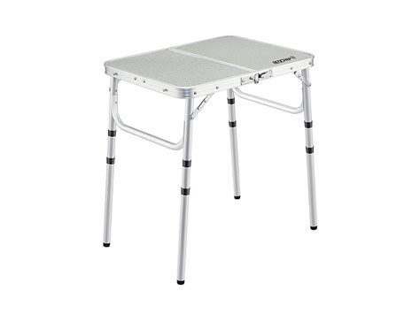 Small Folding Table 2 Foot Adjustable Height Lightweight Portable