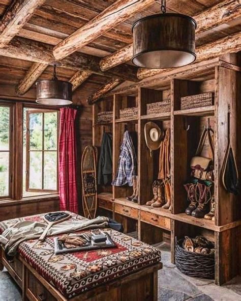 Gorgeous Log Cabin Style Home Interior Design32 Homishome