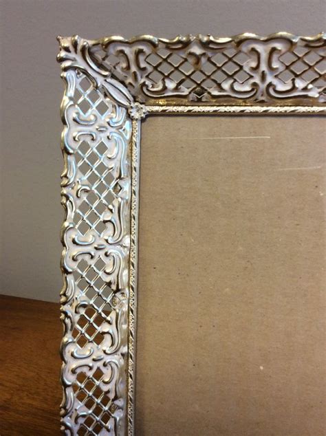 Vintage Hollywood Regency Gold And Whitewash Filigree Picture Etsy