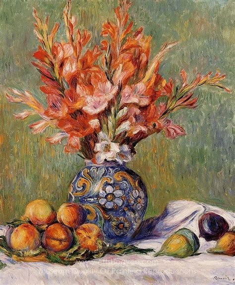 Renoir Pierre Auguste Flowers And Fruit Painting Reproductions Save
