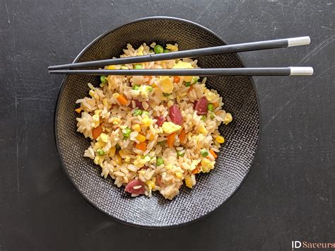 La recette du Riz Cantonais par ID Saveurs comme un air dAsie