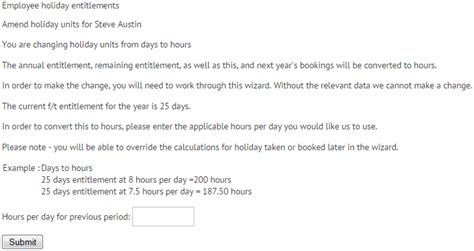 How To Amend Holiday Entitlement Myhrtoolkit Hr Software Online