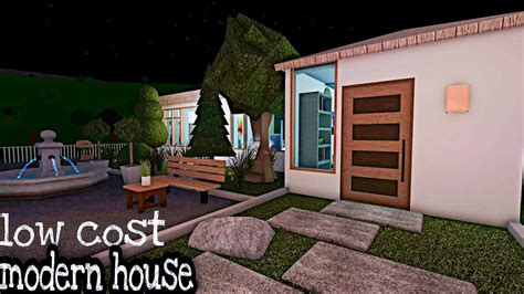 Roblox Bloxburg Low Cost Modern House 25k No Gamepass Youtube