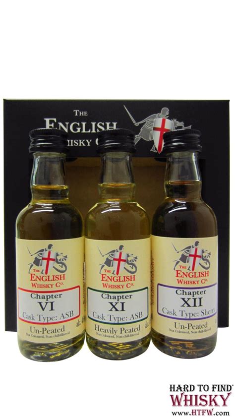 The English St Georges Distillery Miniature T Pack 3 X 5cl Whisky
