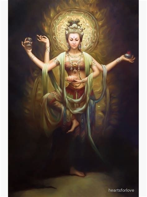 Quan Yin The Mother And Goddess Of Compassion Canvas Print For Sale