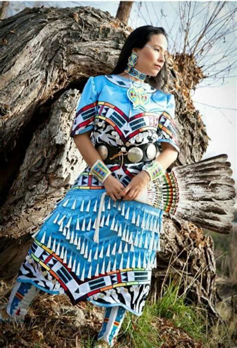 Beautiful Jingle Dress Dancer Native American Clothing Native