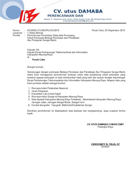 Contoh Surat Permintaan Dokumen