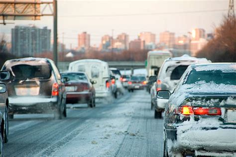 Winter Traffic Jam Stock Photos Pictures And Royalty Free Images Istock