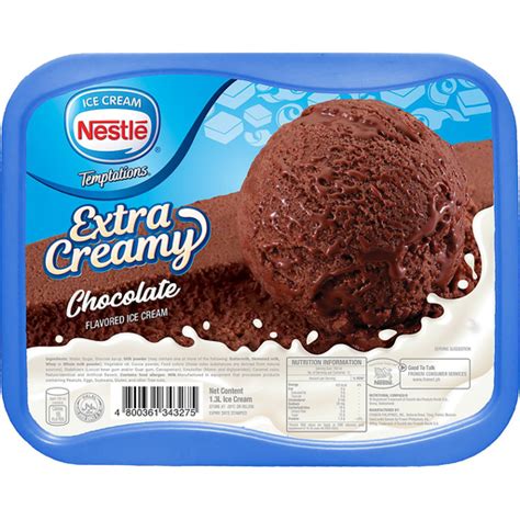 Nestle Temptations Extra Creamy Chocolate Ice Cream 1 3L Ice Cream