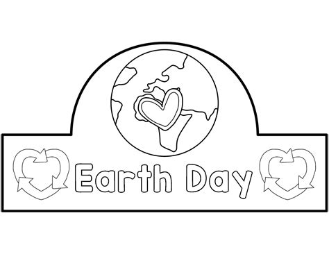 earth day crown template
