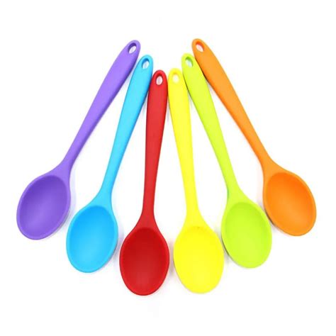 Heat Resistant Premium Flexible Baby Silicone Spoon For Kids Baby