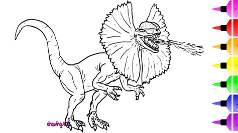 Our printable coloring pages are free and classified by theme, simply choose and print your drawing to color for hours! Dinosaur Drawing and Coloring Page for Kids & Shark ...