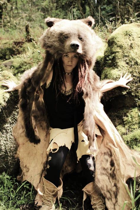 Vintage Grizzly Bear Headdress By Naturepunk
