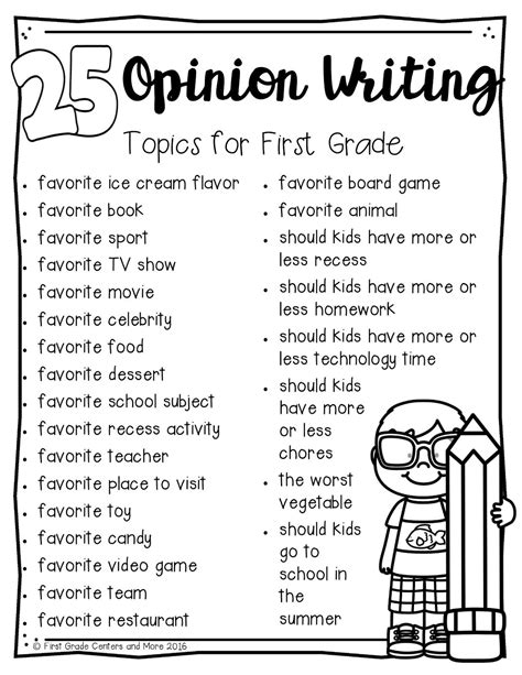 Fun And Engaging Opinion Writing Activities For First Grade