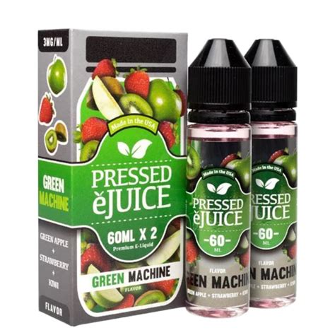 Green Machine By Pressed Ejuice 120ml 2x60ml First Class