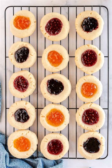 Jam Thumbprint Cookies Valerie S Kitchen