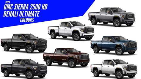 2024 Gmc Sierra 2500 Hd Denali Ultimate All Color Options Images