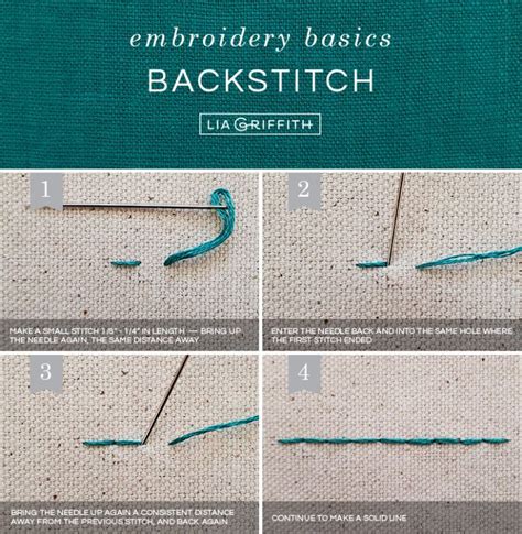 Beginner S Guide 10 Basic Embroidery Stitches Lia Griffith Sewing