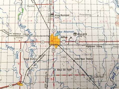 Antique Lawton Oklahoma 1955 US Geological Survey Topographic - Etsy UK