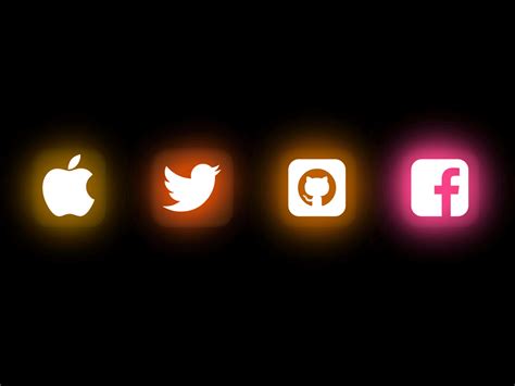 Css Animated Glowing Social Icons — Codehim