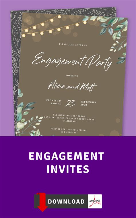 Pin On Engagement Invitation