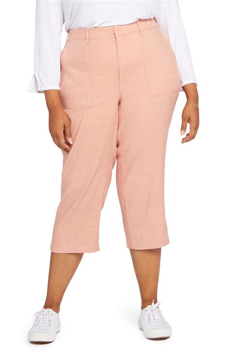 Nydj Utility Crop Linen Blend Pants In Soulmate 62 Off Editorialist